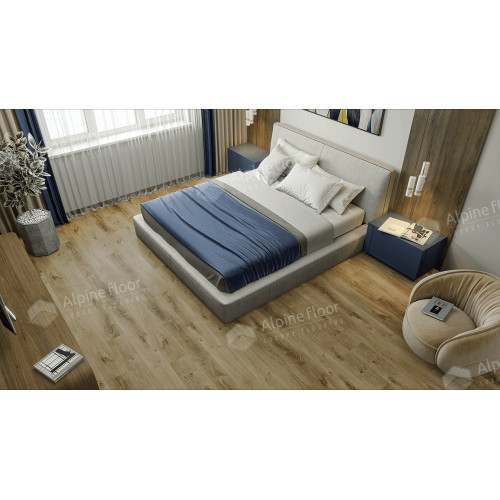 LVT плитка Дуб Натуральный Отбеленный ECO 23-3